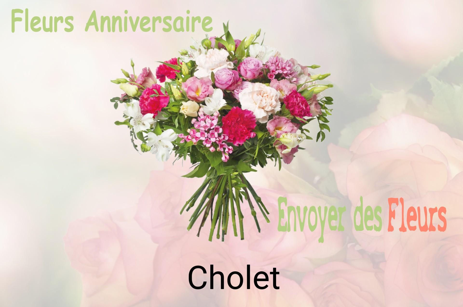 Bouquet de fleurs d’anniversaire livré à Cholet