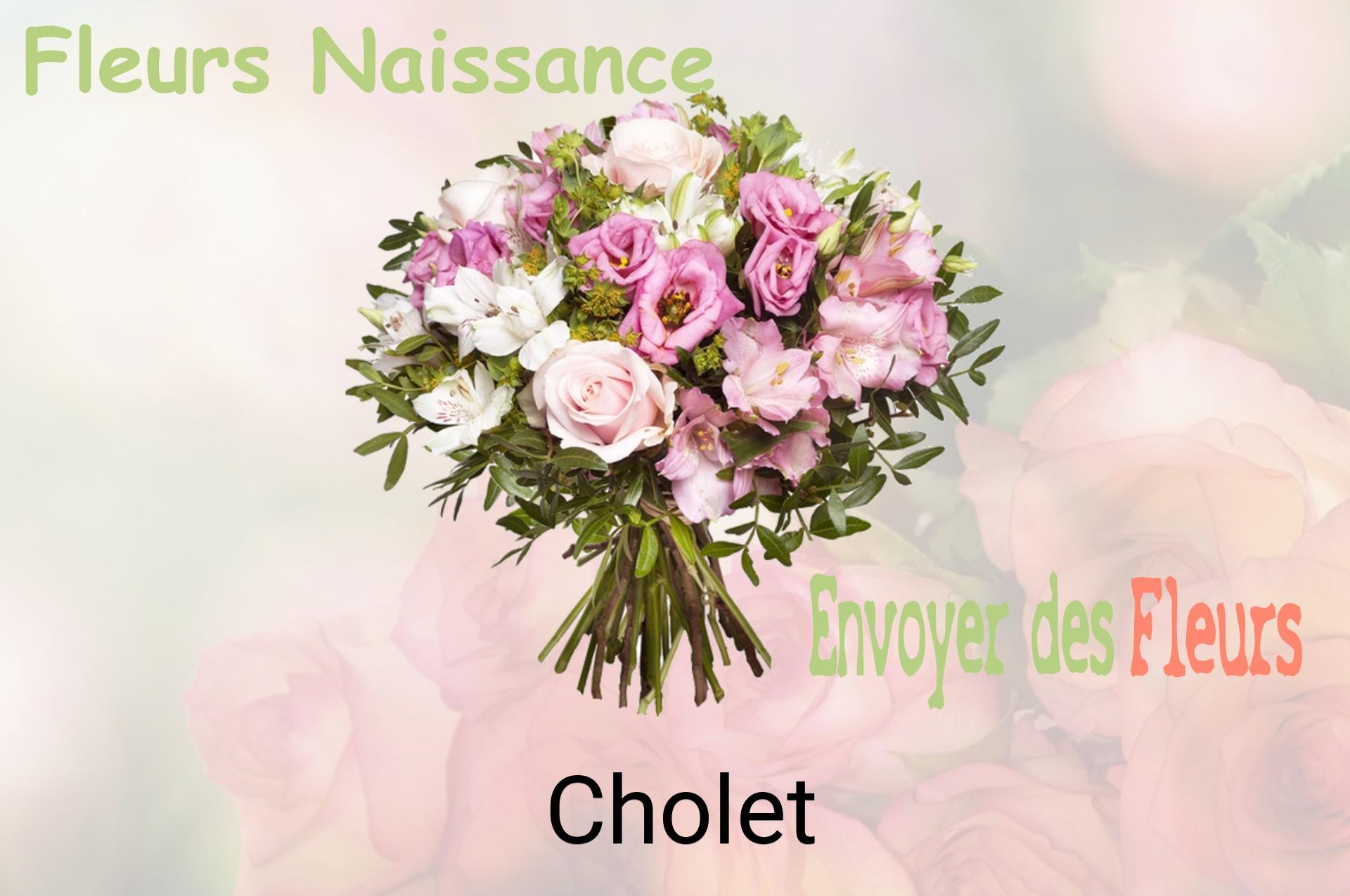 Bouquet de fleurs de naissance livré à Cholet